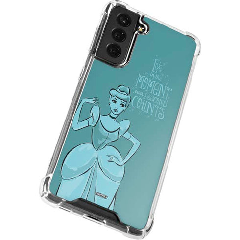 Disney Princess Cinderella Live in the Moment Art Galaxy S21 FE Clear Case