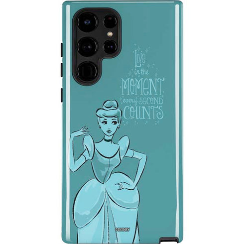 Disney Princess Cinderella Live in the Moment Art Galaxy S22 Ultra Pro Case