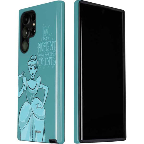 Disney Princess Cinderella Live in the Moment Art Galaxy S22 Ultra Pro Case
