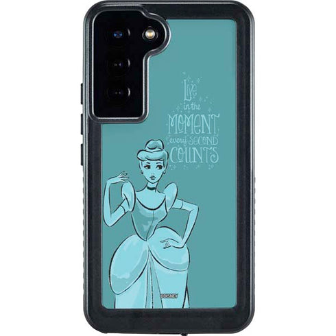 Disney Princess Cinderella Live in the Moment Art Galaxy S23 Plus Waterproof Case