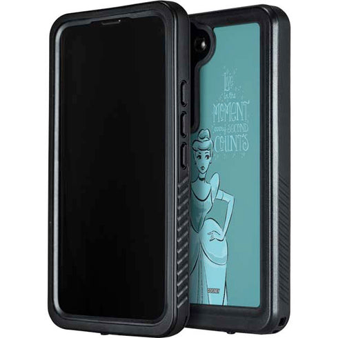 Disney Princess Cinderella Live in the Moment Art Galaxy S23 Plus Waterproof Case