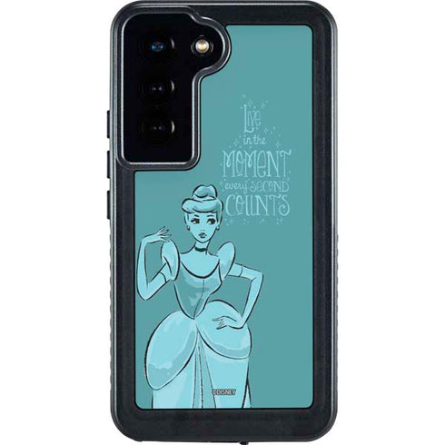 Disney Princess Cinderella Live in the Moment Art Galaxy S23 Waterproof Case
