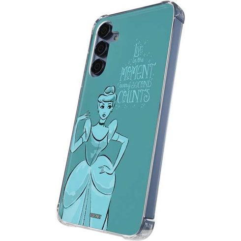 Disney Princess Cinderella Live in the Moment Art Galaxy S24 Clear Case