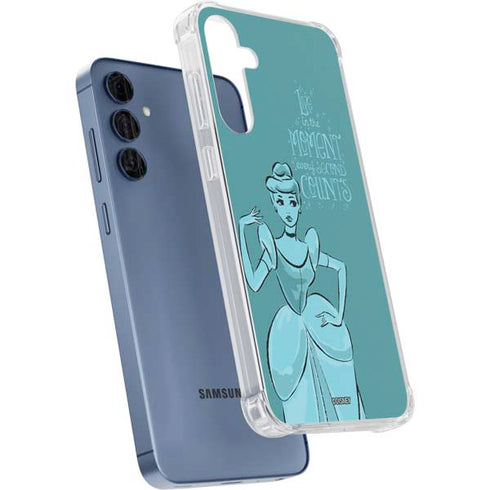 Disney Princess Cinderella Live in the Moment Art Galaxy S24 Clear Case