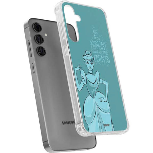 Disney Princess Cinderella Live in the Moment Art Galaxy S24 Plus Clear Case