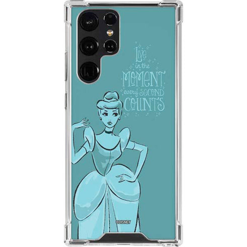 Disney Princess Cinderella Live in the Moment Art Galaxy S24 Ultra Clear Case