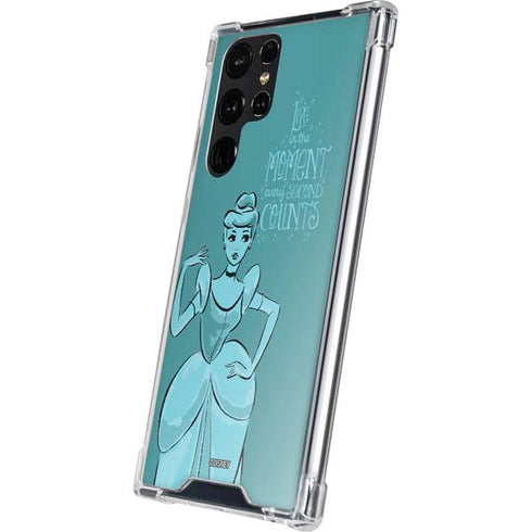 Disney Princess Cinderella Live in the Moment Art Galaxy S24 Ultra Clear Case