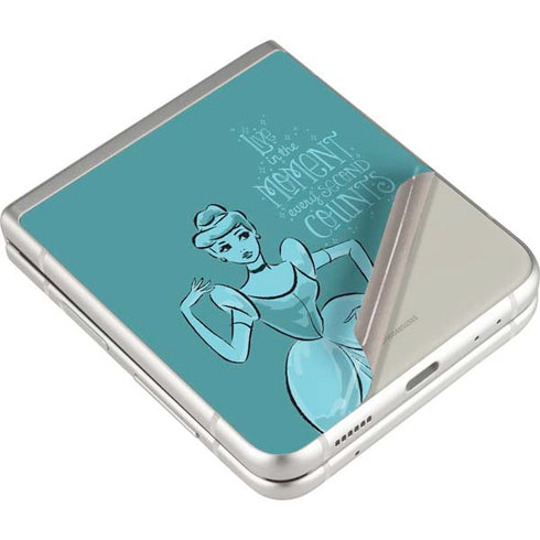 Disney Princess Cinderella Live in the Moment Art Galaxy Z Flip3 5G Skin