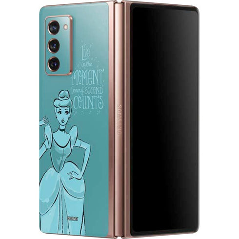 Disney Princess Cinderella Live in the Moment Art Galaxy Z Fold2 5G Skin