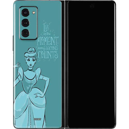 Disney Princess Cinderella Live in the Moment Art Galaxy Z Fold2 5G Skin