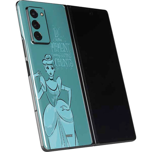 Disney Princess Cinderella Live in the Moment Art Galaxy Z Fold2 5G Skin