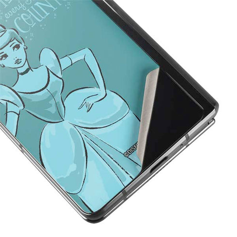 Disney Princess Cinderella Live in the Moment Art Galaxy Z Fold2 5G Skin