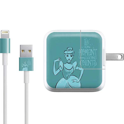 Disney Princess Cinderella Live in the Moment Art iPad Charger (10W USB) Skin