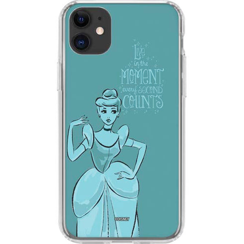 Disney Princess Cinderella Live in the Moment Art iPhone 11 Clear Case