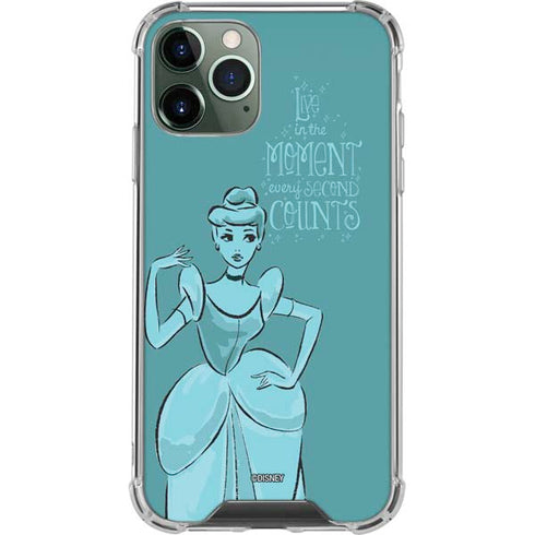 Disney Princess Cinderella Live in the Moment Art iPhone 11 Pro Max Clear Case