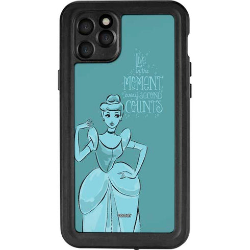 Disney Princess Cinderella Live in the Moment Art iPhone 11 Pro Max Waterproof Case
