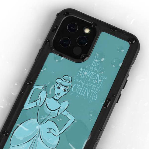 Disney Princess Cinderella Live in the Moment Art iPhone 12 Pro Waterproof Case