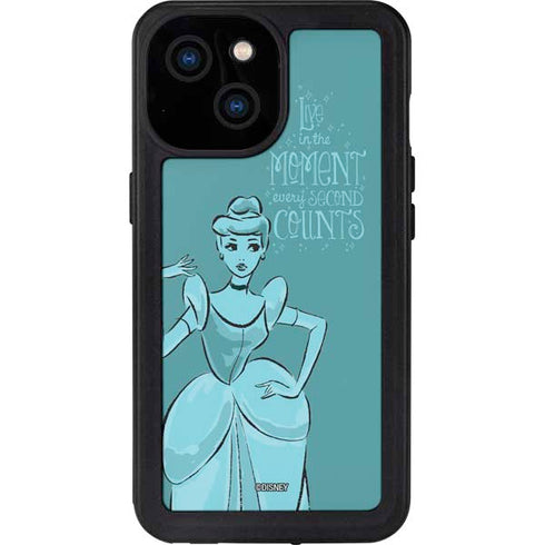 Disney Princess Cinderella Live in the Moment Art iPhone 13 Mini Waterproof Case