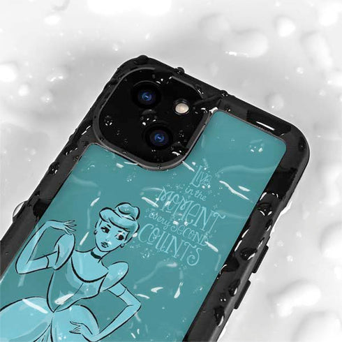 Disney Princess Cinderella Live in the Moment Art iPhone 13 Mini Waterproof Case