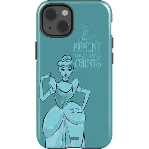 Disney Princess Cinderella Live in the Moment Art iPhone 15 Impact Case