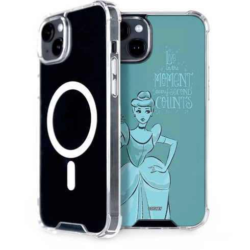 Disney Princess Cinderella Live in the Moment Art iPhone 15 Plus MagSafe Case