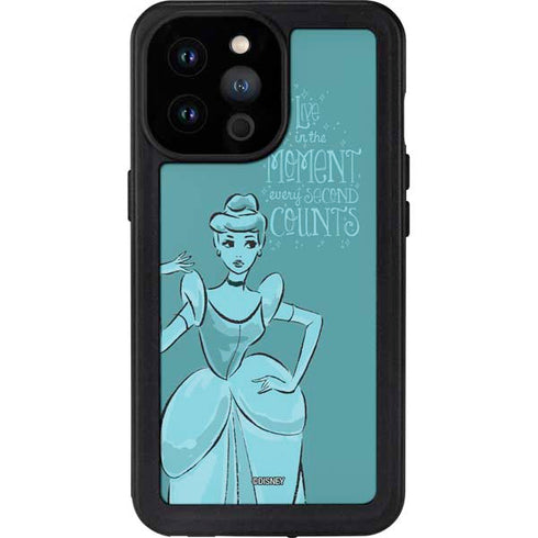 Disney Princess Cinderella Live in the Moment Art iPhone 14 Pro Max Waterproof Case