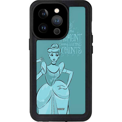 Disney Princess Cinderella Live in the Moment Art iPhone 14 Pro Waterproof Case