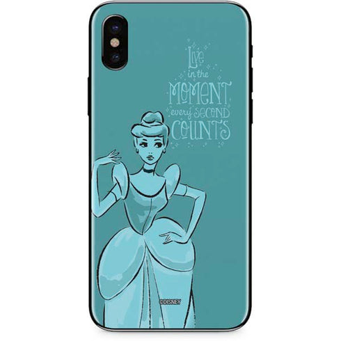 Disney Princess Cinderella Live in the Moment Art iPhone X Skin