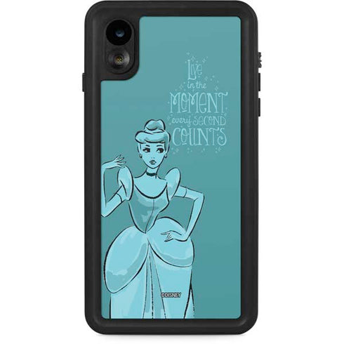 Disney Princess Cinderella Live in the Moment Art iPhone XR Waterproof Case