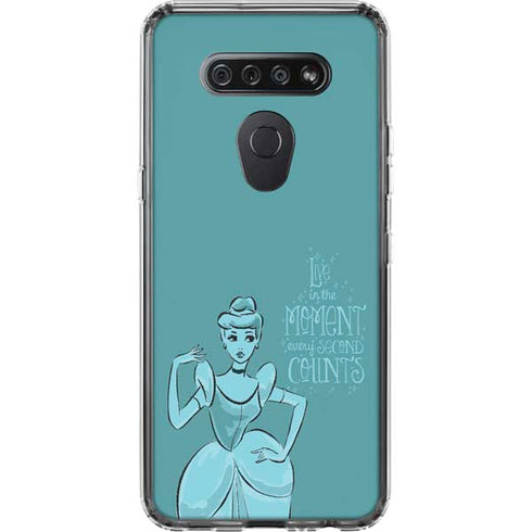 Disney Princess Cinderella Live in the Moment Art LG K51/Q51 Clear Case