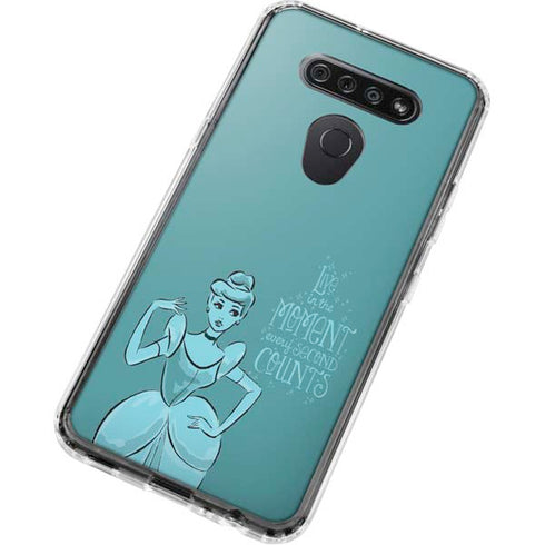 Disney Princess Cinderella Live in the Moment Art LG K51/Q51 Clear Case