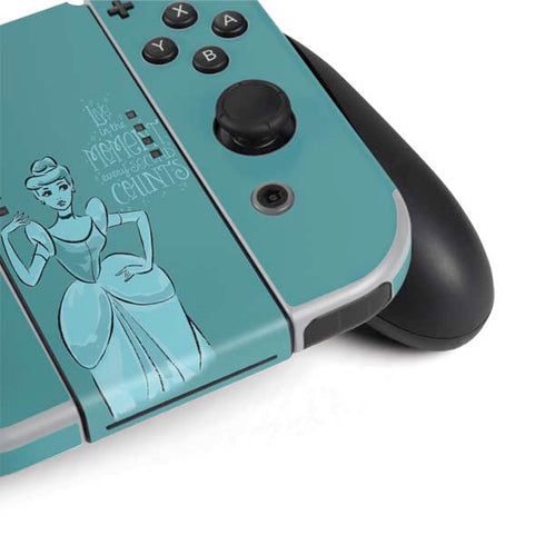 Disney Princess Cinderella Live in the Moment Art Nintendo Switch OLED (2021) Skin