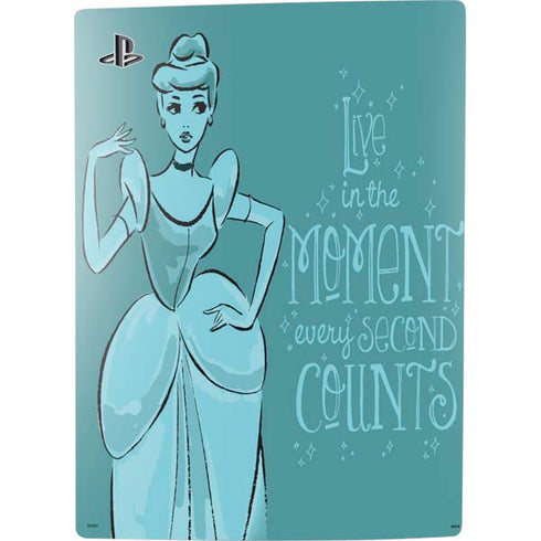 Disney Princess Cinderella Live in the Moment Art PS5 Digital Edition Console Skin