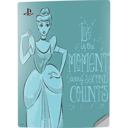 Disney Princess Cinderella Live in the Moment Art PS5 Digital Edition Console Skin