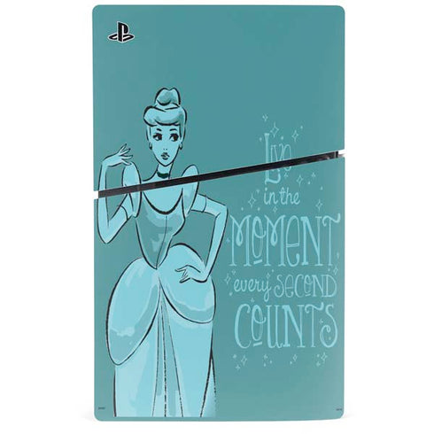 Disney Princess Cinderella Live in the Moment Art PS5 Slim Disk Console Skin