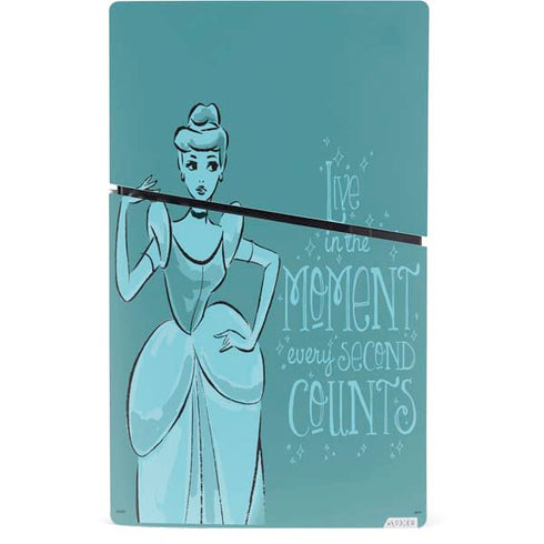 Disney Princess Cinderella Live in the Moment Art PS5 Slim Digital Edition Bundle Skin