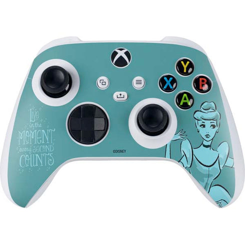Disney Princess Cinderella Live in the Moment Art Xbox Series S Controller Skin