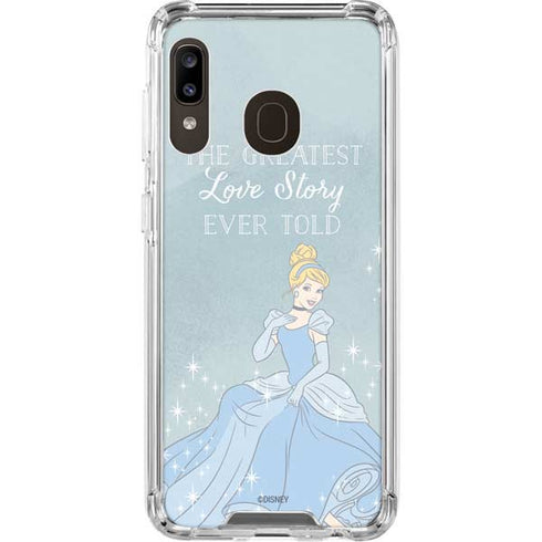 Disney Cinderella Greatest Love Story Ever Told Galaxy A30 Clear Case