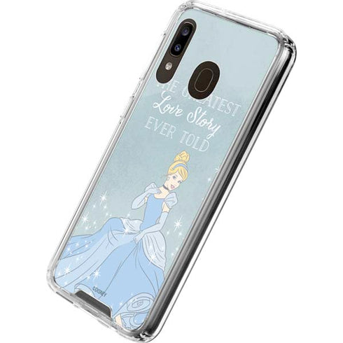 Disney Cinderella Greatest Love Story Ever Told Galaxy A30 Clear Case