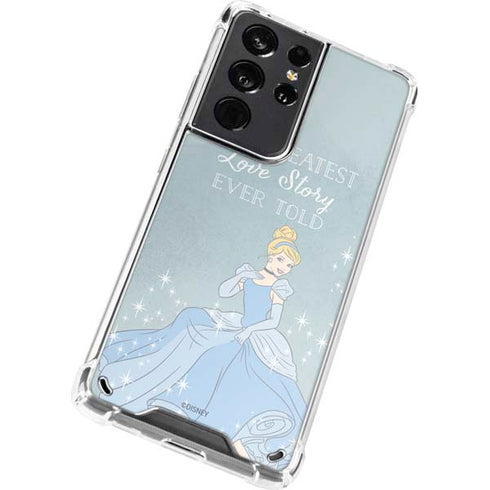 Disney Cinderella Greatest Love Story Ever Told Galaxy S21 Ultra 5G Clear Case