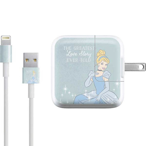 Disney Cinderella Greatest Love Story Ever Told iPad Charger (10W USB) Skin