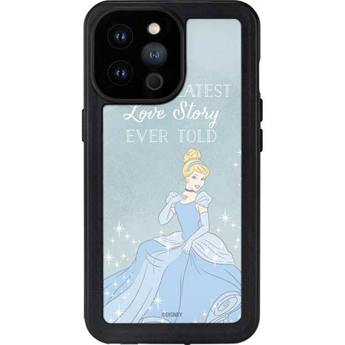 Disney Cinderella Greatest Love Story Ever Told iPhone 14 Pro Max Waterproof Case