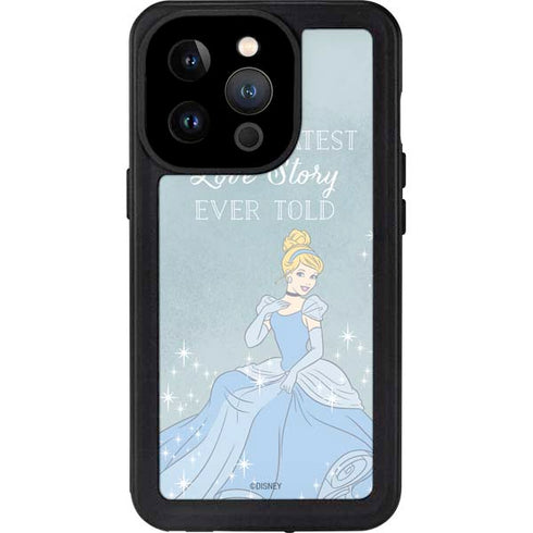 Disney Cinderella Greatest Love Story Ever Told iPhone 14 Pro Waterproof Case