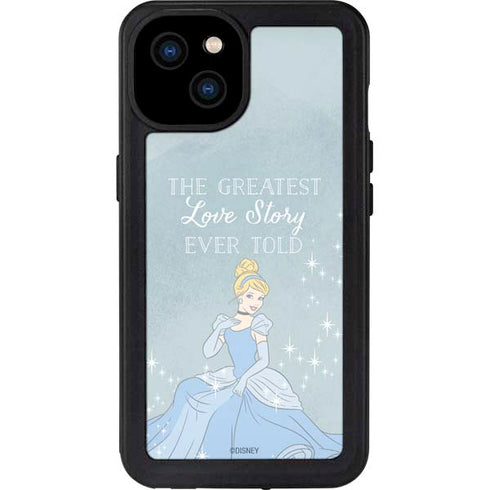 Disney Cinderella Greatest Love Story Ever Told iPhone 15 Plus Waterproof Case