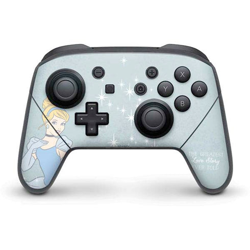 Disney Cinderella Greatest Love Story Ever Told Nintendo Switch Pro Controller Skin