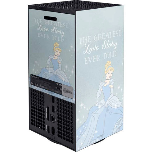 Disney Cinderella Greatest Love Story Ever Told Xbox Series X Console Skin