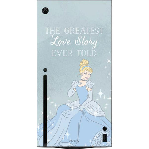 Disney Cinderella Greatest Love Story Ever Told Xbox Series X Console Skin