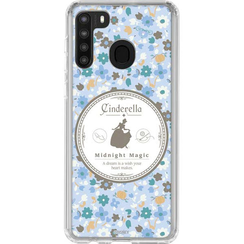 Disney Cinderella Midnight Magic Silhouette Galaxy A21 Clear Case