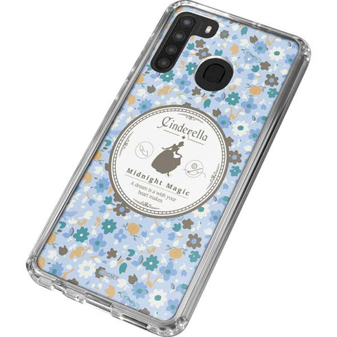 Disney Cinderella Midnight Magic Silhouette Galaxy A21 Clear Case