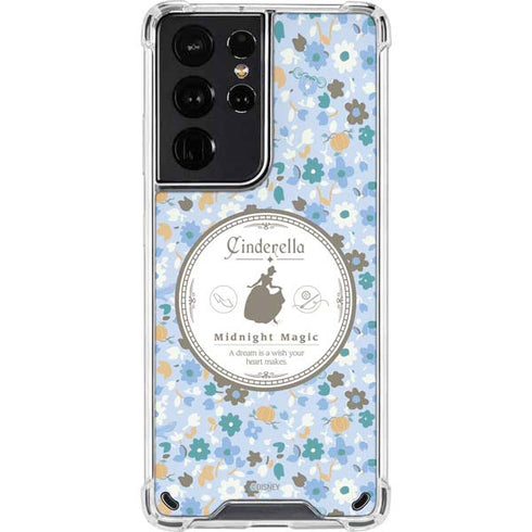 Disney Cinderella Midnight Magic Silhouette Galaxy S21 Ultra 5G Clear Case